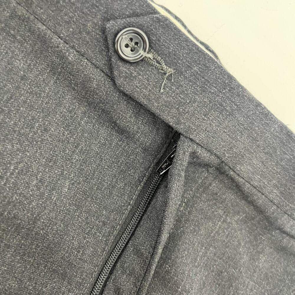 Joseph & Feiss Gold Mens 44 Gray Wool Dress Pants Pleated Front Cuffed Hem Comfy - Picture 3 of 11